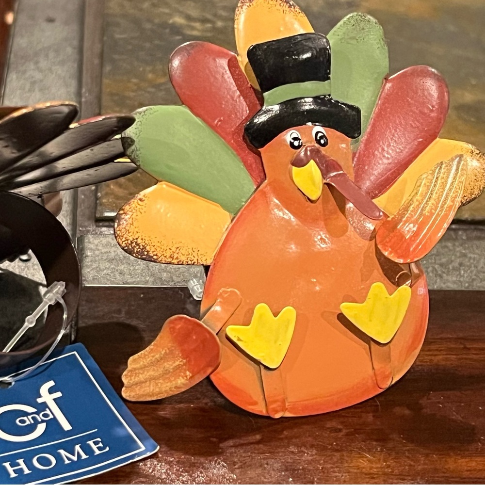 Brand new Thanksgiving turkey ring napkin holders.